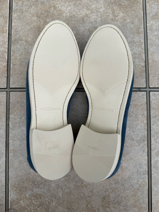Meermin Blue Suede Slip-On Loafers - Men\'s main image 6